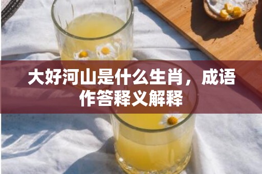大好河山是什么生肖，成语作答释义解释