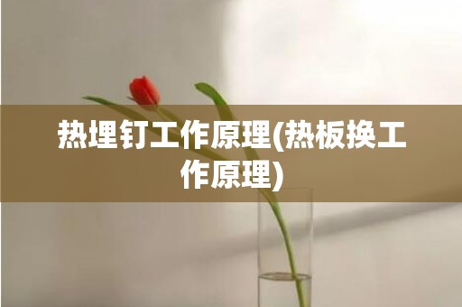热埋钉工作原理(热板换工作原理)