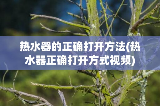 热水器的正确打开方法(热水器正确打开方式视频)