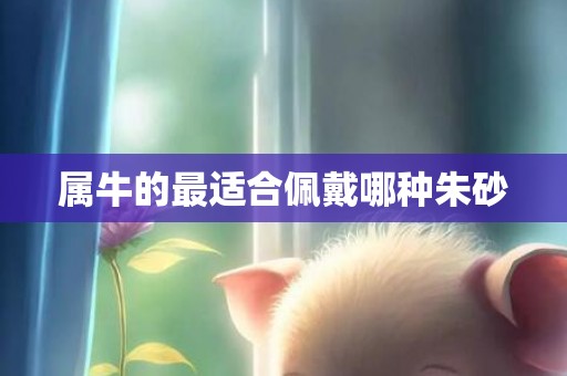 属牛的最适合佩戴哪种朱砂