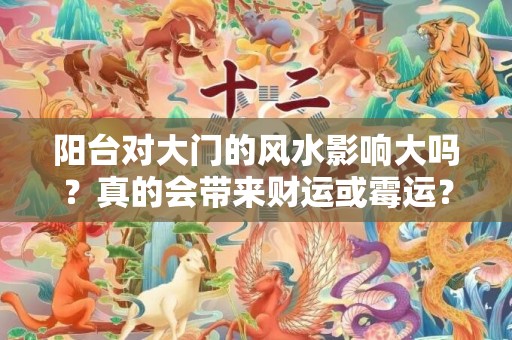 阳台对大门的风水影响大吗？真的会带来财运或霉运？