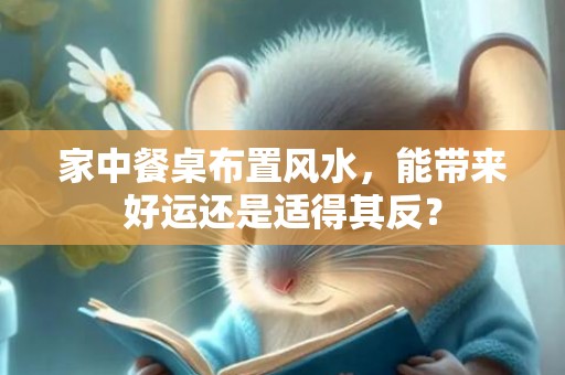 家中餐桌布置风水，能带来好运还是适得其反？