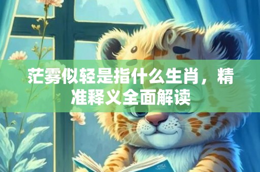 茫雾似轻是指什么生肖，精准释义全面解读