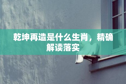 乾坤再造是什么生肖，精确解读落实