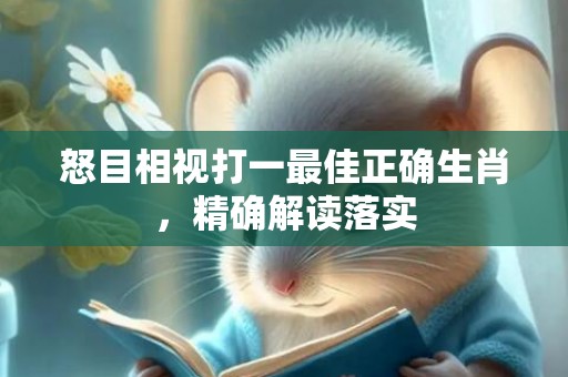 怒目相视打一最佳正确生肖，精确解读落实