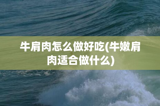 牛肩肉怎么做好吃(牛嫩肩肉适合做什么)