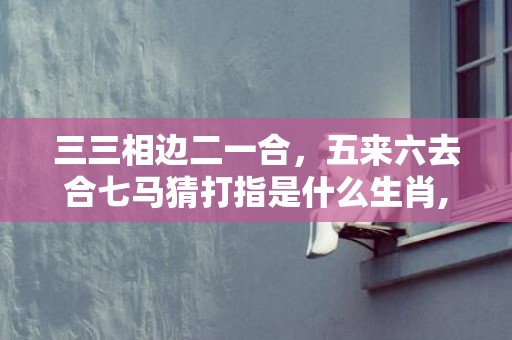 三三相边二一合，五来六去合七马猜打指是什么生肖,详细解析告诉你答案