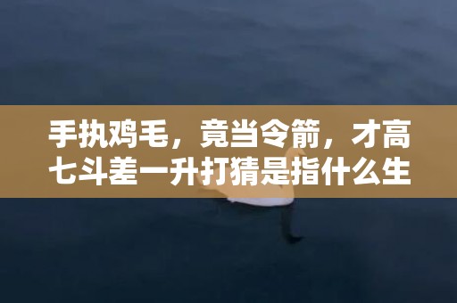 手执鸡毛，竟当令箭，才高七斗差一升打猜是指什么生肖,专业解读全方位解析