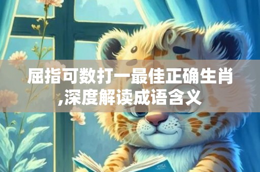 屈指可数打一最佳正确生肖,深度解读成语含义