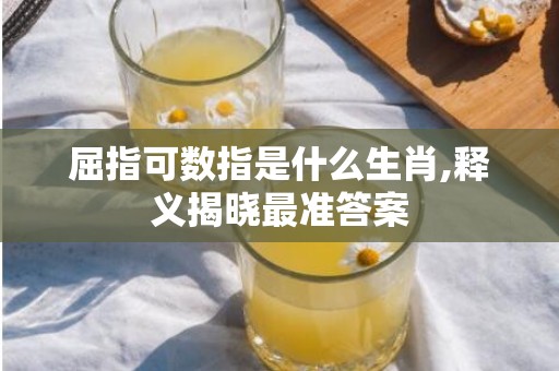 屈指可数指是什么生肖,释义揭晓最准答案
