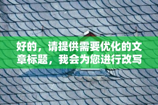 好的，请提供需要优化的文章标题，我会为您进行改写。
