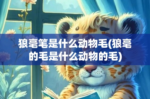 狼毫笔是什么动物毛(狼毫的毛是什么动物的毛)