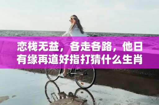 恋栈无益，各走各路，他日有缘再道好指打猜什么生肖,深度解读成语含义