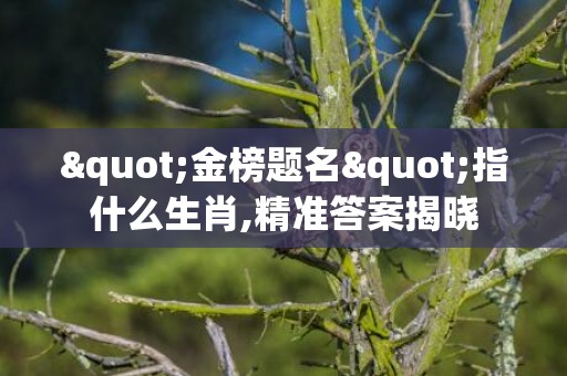 "金榜题名"指什么生肖,精准答案揭晓