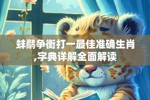 蚌鹬争衡打一最佳准确生肖,字典详解全面解读