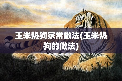 玉米热狗家常做法(玉米热狗的做法)