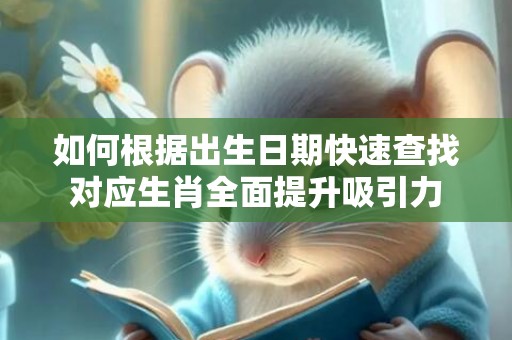 如何根据出生日期快速查找对应生肖全面提升吸引力