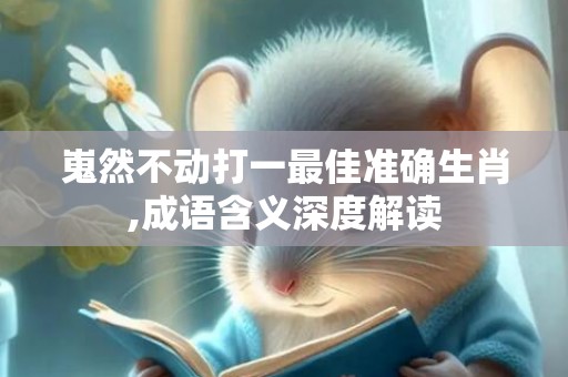嵬然不动打一最佳准确生肖,成语含义深度解读