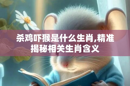 杀鸡吓猴是什么生肖,精准揭秘相关生肖含义