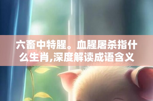 六畜中特腥。血腥屠杀指什么生肖,深度解读成语含义
