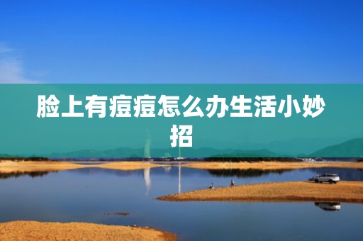 脸上有痘痘怎么办生活小妙招
