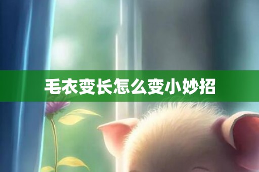 毛衣变长怎么变小妙招