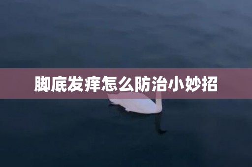 脚底发痒怎么防治小妙招