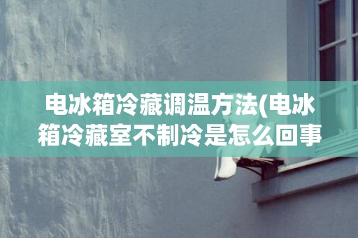 电冰箱冷藏调温方法(电冰箱冷藏室不制冷是怎么回事)