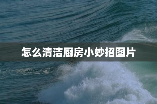 怎么清洁厨房小妙招图片