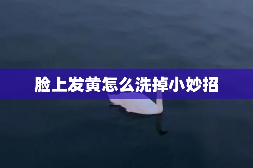 脸上发黄怎么洗掉小妙招