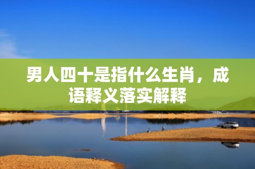 男人四十是指什么生肖，成语释义落实解释
