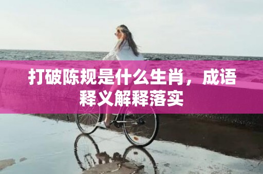打破陈规是什么生肖，成语释义解释落实