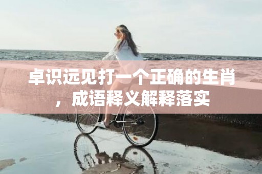 卓识远见打一个正确的生肖，成语释义解释落实