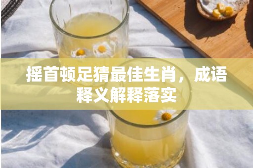 摇首顿足猜最佳生肖，成语释义解释落实