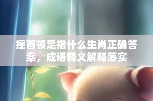 摇首顿足指什么生肖正确答案，成语释义解释落实