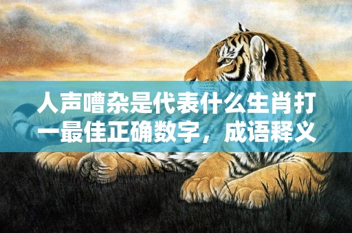 人声嘈杂是代表什么生肖打一最佳正确数字，成语释义解释落实