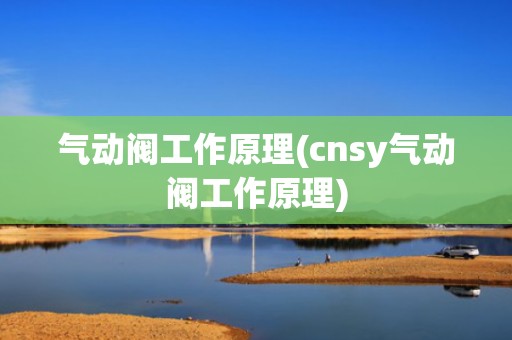 气动阀工作原理(cnsy气动阀工作原理)
