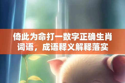 倚此为命打一数字正确生肖词语，成语释义解释落实