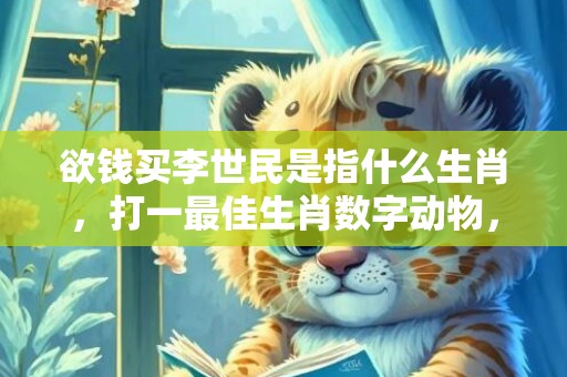 欲钱买李世民是指什么生肖，打一最佳生肖数字动物，成语释义解释落实