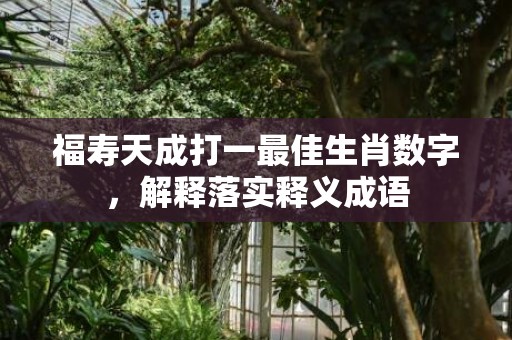 福寿天成打一最佳生肖数字，解释落实释义成语