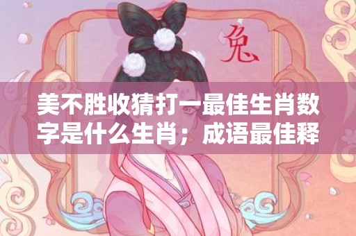 美不胜收猜打一最佳生肖数字是什么生肖；成语最佳释义解释答案