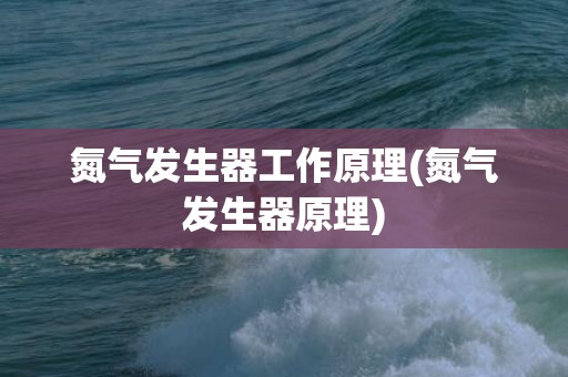 氮气发生器工作原理(氮气发生器原理)
