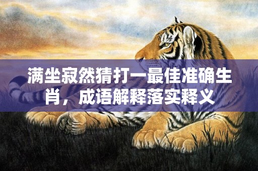 满坐寂然猜打一最佳准确生肖，成语解释落实释义