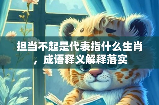 担当不起是代表指什么生肖，成语释义解释落实