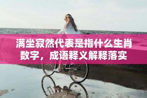 满坐寂然代表是指什么生肖数字，成语释义解释落实