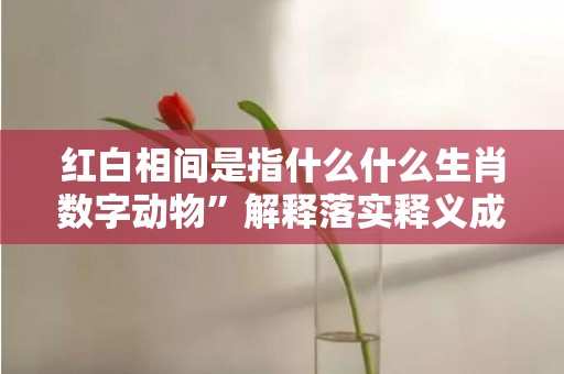 红白相间是指什么什么生肖数字动物”解释落实释义成语“