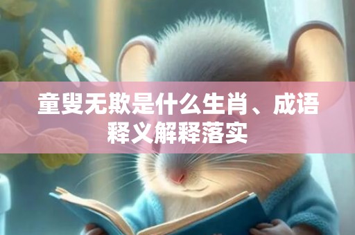童叟无欺是什么生肖、成语释义解释落实