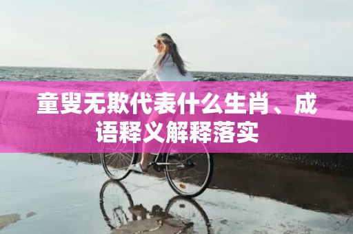 童叟无欺代表什么生肖、成语释义解释落实
