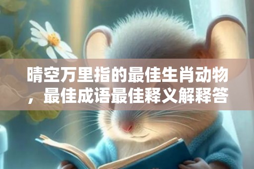 晴空万里指的最佳生肖动物，最佳成语最佳释义解释答插图