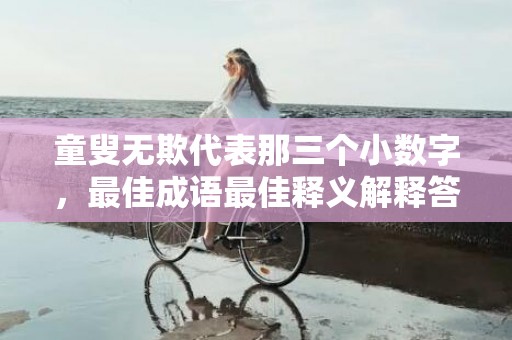 童叟无欺代表那三个小数字，最佳成语最佳释义解释答插图